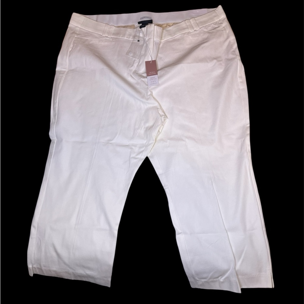Lane Bryant White Cropped Pants “The Allie”